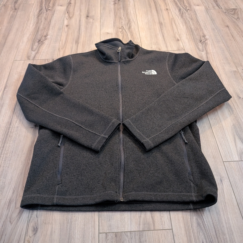 The North Face Charcoal Zip-Up Jacket Sz Medium